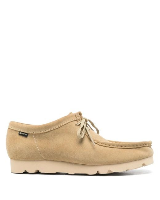 Clarks White GORE-TEX® Waterproof Suede Wallabee Boots for men