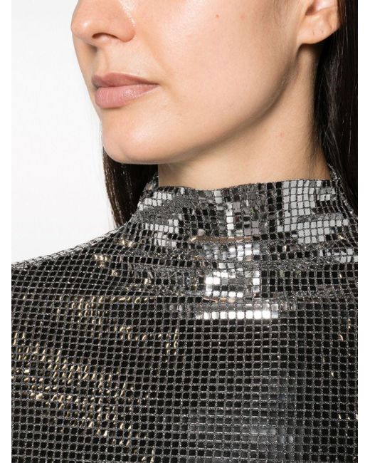Maje Sequin-embellished Long-sleeve Top in Black | Lyst Canada