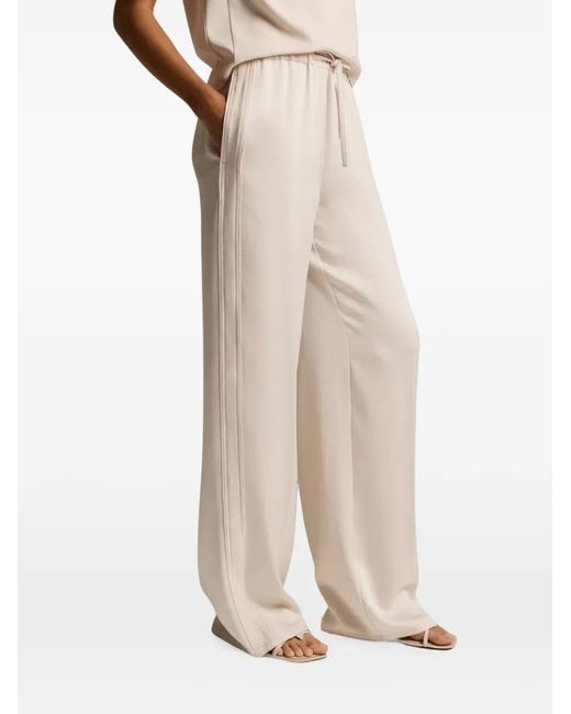 Vince Natural Drawstring Palazzo Pants