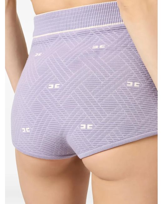 Elisabetta Franchi Purple Shorts