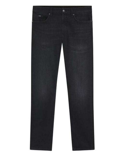 Boss Blue Logo-Plaque Jeans for men