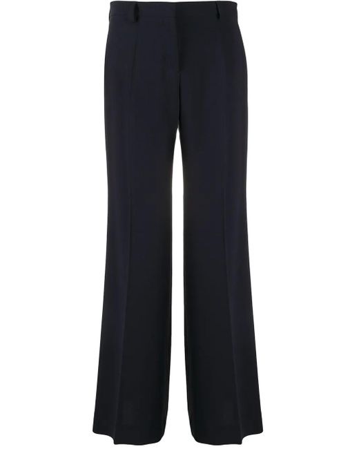 Alberto Biani Blue High-Rise Wide-Leg Trousers