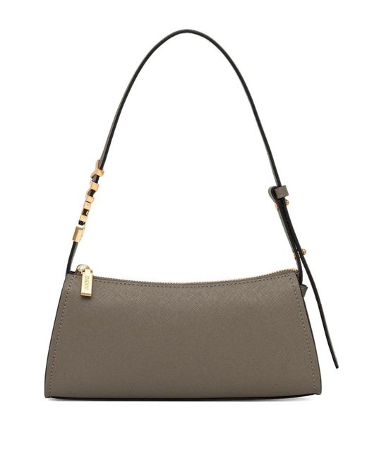 DKNY Gray Logo Zip Tote Bag