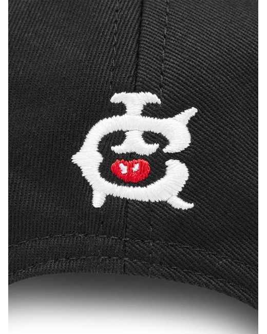 ICECREAM Black Embroidered-Logo Cap Hat