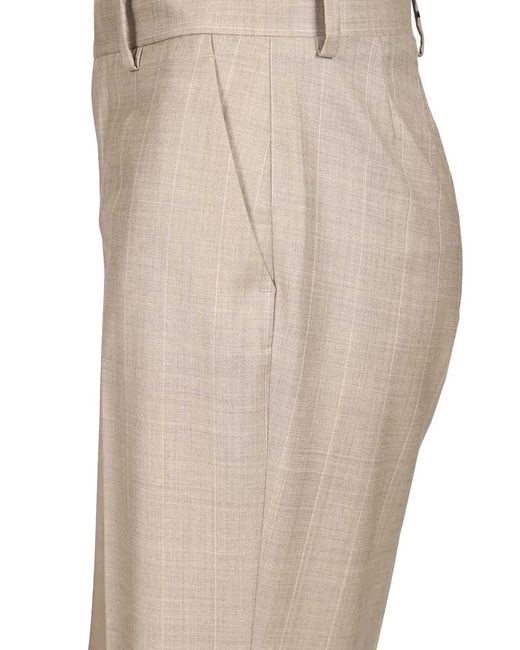 Latorre White Pantalon Ample À Fines Rayures