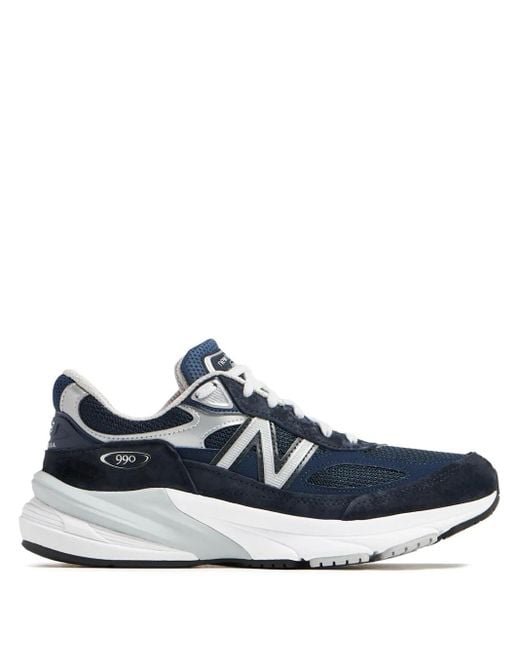 New Balance Blue Made In Usa 990v6 Sneakers - Women's - Pig Suede/rubber/fabric