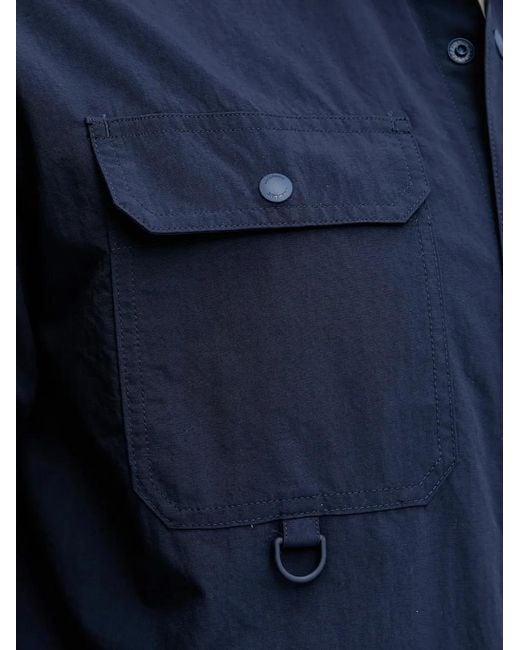 Mammut Blue Flat-Pocket Shirt for men