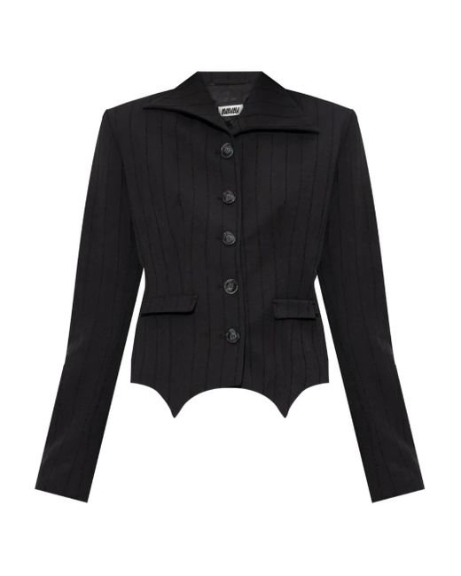 AVAVAV Black Petite Pinstripe Jacket