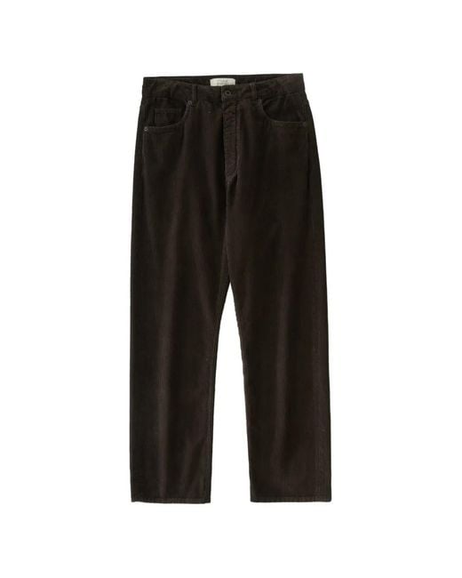 Studio Nicholson Black Riso Corduroy Trousers for men