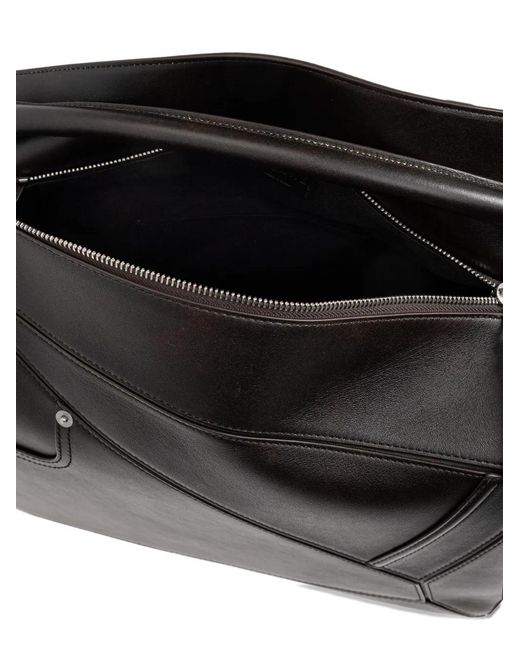 Loewe Große Puzzle Schultertasche in Black für Herren