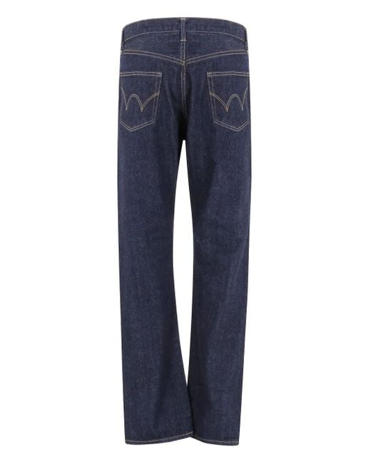Edwin Blue Five-Pockets Bootcut Jeans for men