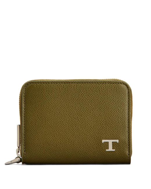 Tod's Green Logo-Plaque Coin Purse for men