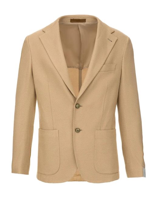 メンズ Eleventy シングルジャケット Natural