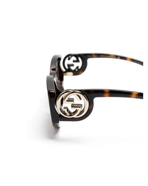 Gucci Multicolor Tortoiseshell Cat-Eye Sunglasses