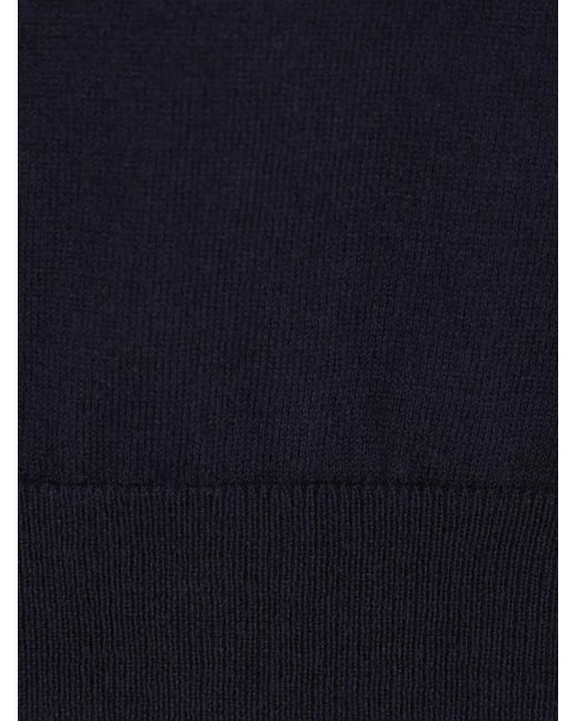 Max Mara Blue Pomposa Knit Polo Shirt