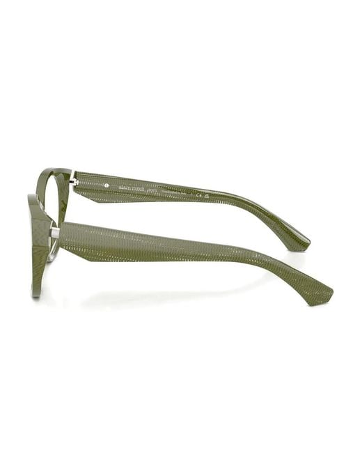 Alain Mikli Green Round-Frame Glasses