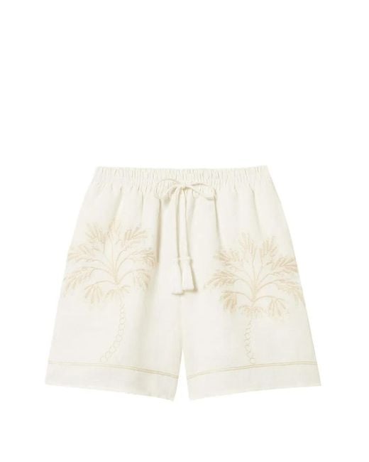 Twinset White Drawstring-Fastening Shorts
