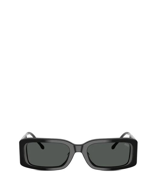 DIESEL Black Lunettes De Soleil À Monture Rectangulaire