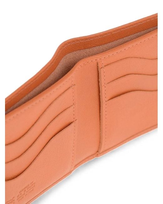 Il Bisonte Orange Logo-Debossed Leather Wallet for men
