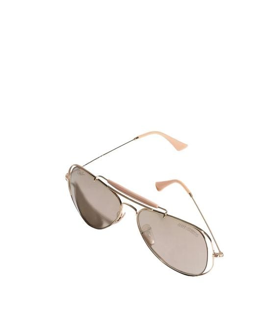 Dolce & Gabbana Natural X Ray-Ban Aviator-Frame Sunglasses
