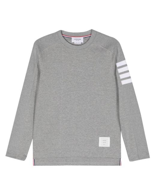 Thom Browne Gray 4-bar Stripe Sweatshirt for men