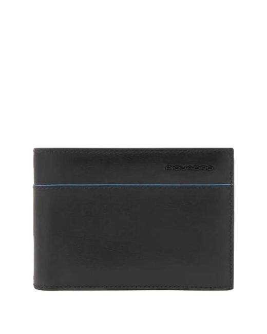 Piquadro Black Logo-Lettering Wallet