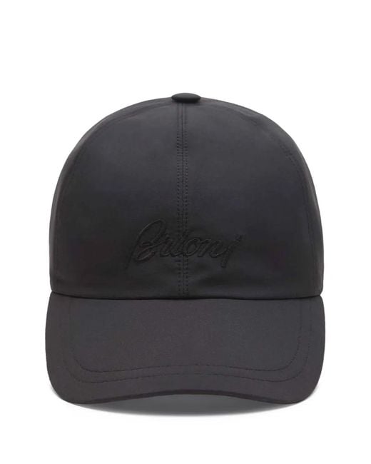 Brioni Gray Performa Embroidered Cap for men