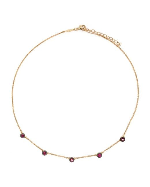 Jacquie Aiche Natural 14Kt Sophia Ruby Necklace