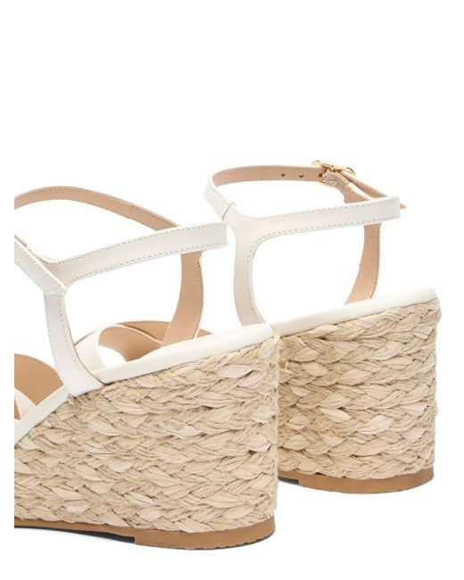 Espadrilles Dayna 75Mm di Stuart Weitzman in Natural