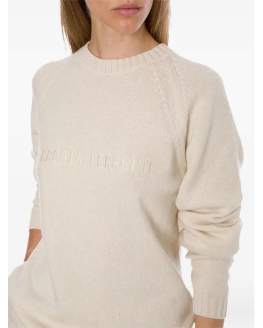 Alberta Ferretti White Sweater