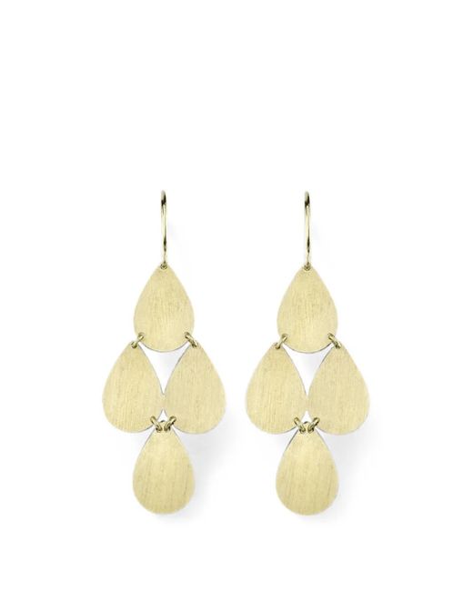 Irene Neuwirth Metallic Four-Drop Chandelier Earrings
