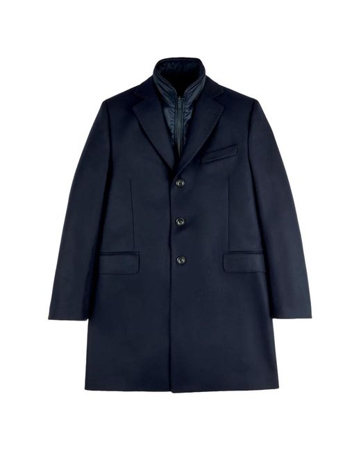 Fay Blue Double Coat Internal-Gilet Coat for men