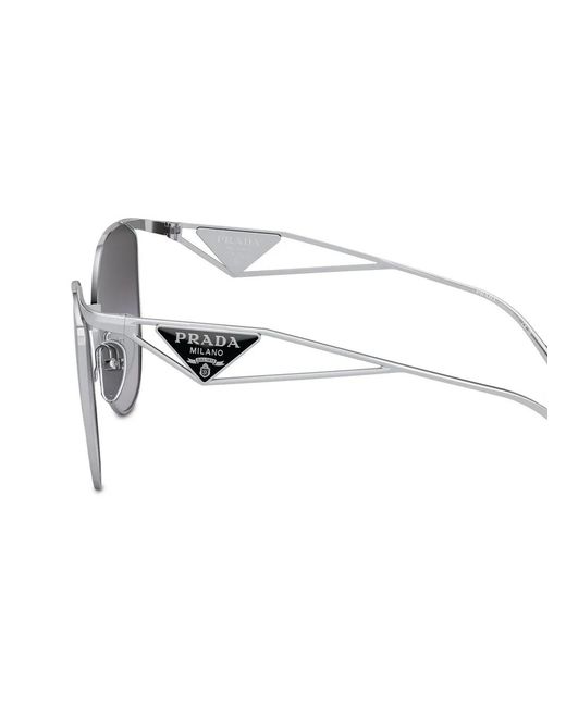 Prada Brown Logo Cat-Eye Frame Sunglasses