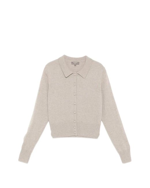 N.Peal Cashmere White Thea Cardigan