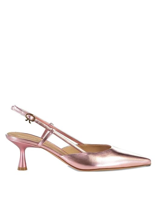 Gianvito Rossi Pink 55Mm Ascent Leather Pumps