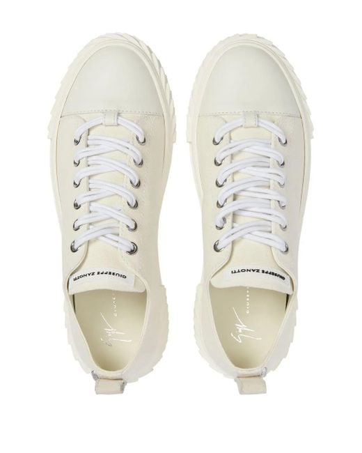 Giuseppe Zanotti White Blabber Sneakers