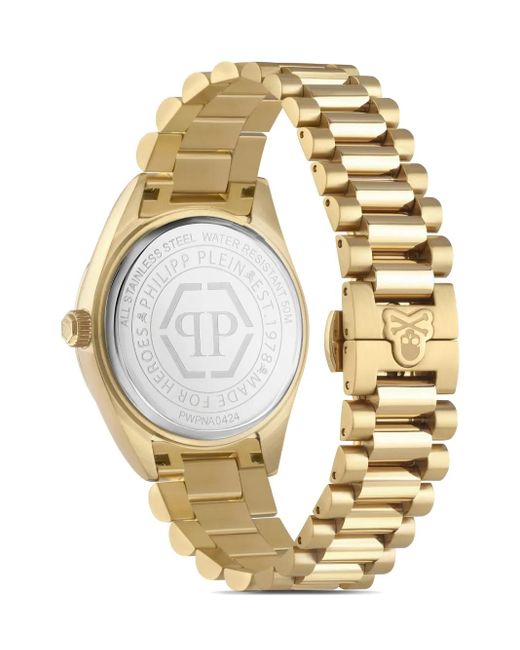 Reloj Date Superlative de 42 mm Philipp Plein de hombre de color Metallic
