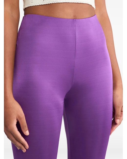 Etro Purple Ausgestellte Hose