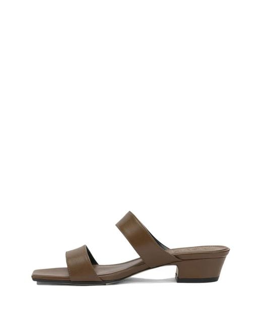 Aeyde White Kemi Square-Toe Sandals