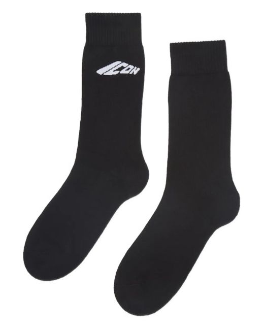 DSquared² Black Icon-Logo Socks for men