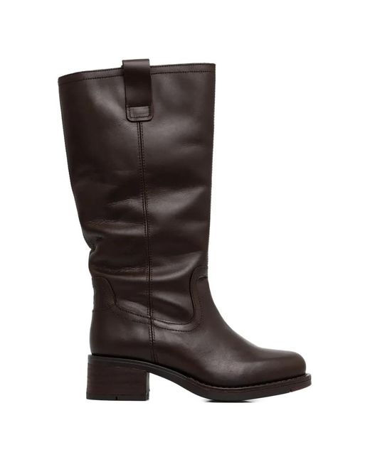 Fly London Black Stiefel Mit Blockabsatz