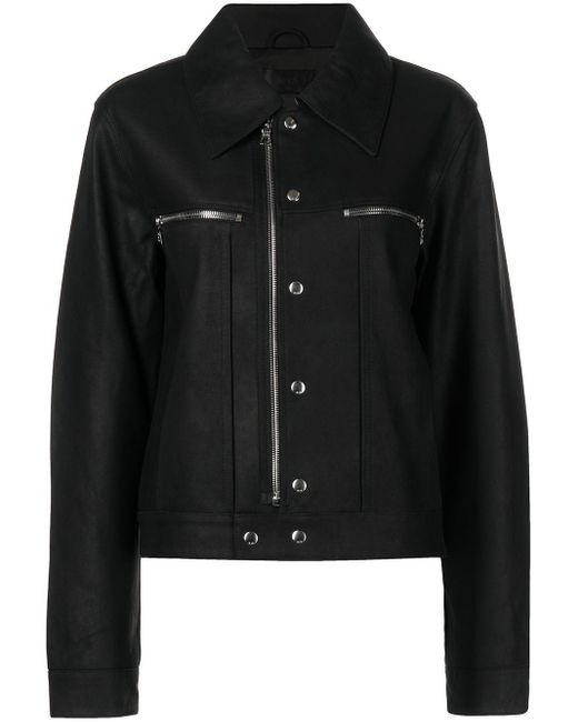 RTA Ivana Leather Jacket in Black | Lyst UK