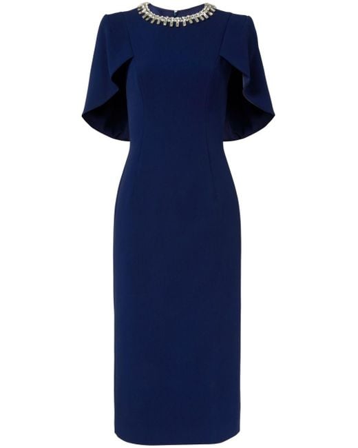 Jenny Packham Blue Thalia Midi Dress