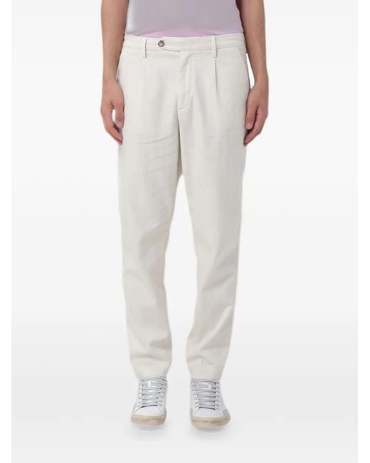 Re-hash White Pleated Trousers for men