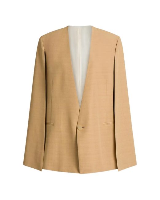 Blazer Con Botones Alberta Ferretti de color Natural