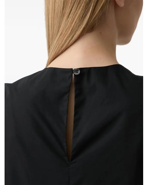Benetton Black Cut-Out Sleeveless Maxi Dress