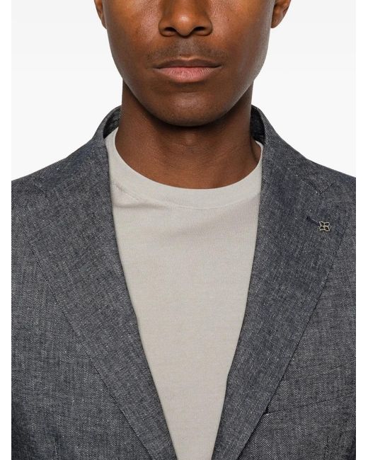 Tagliatore Gray Blazer À Simple Boutonnage for men