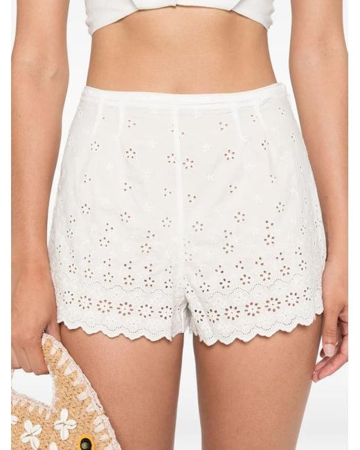 Doen White Arbre Shorts