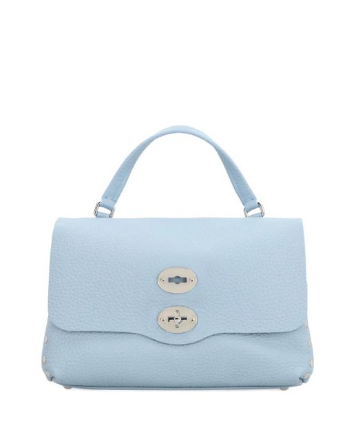 Zanellato Postina Kleine Shopper Verfraaid Met Studs in het Blue