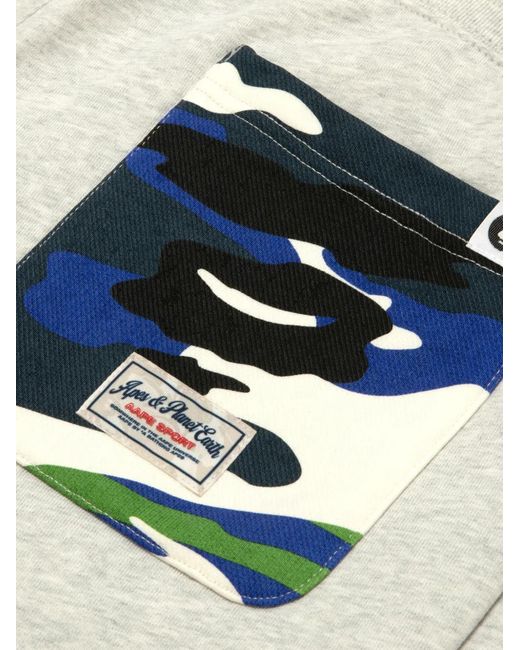 Aape By A Bathing Ape White Camouflage-Pocket Track Pants for men